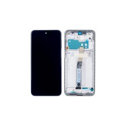 Xiaomi Redmi Note 10 Lite Sk�rm med ramme Hvid Display og Digitizer