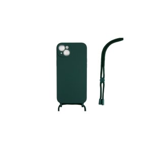 iPhone 14 Cover TPU M�rk gr�n Halsrem