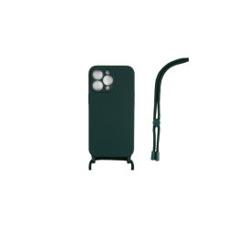 iPhone 14 Pro Cover TPU M�rk gr�n Halsrem