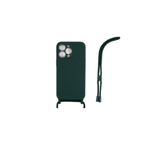iPhone 14 Pro Cover TPU M�rk gr�n Halsrem