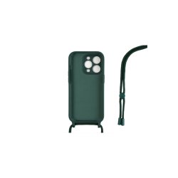 iPhone 14 Pro Cover TPU M�rk gr�n Halsrem