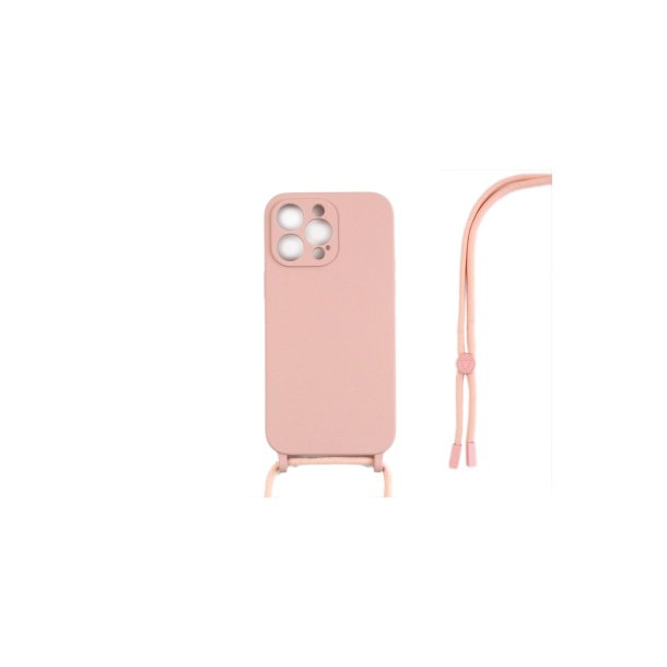 iPhone 14 Pro Max Cover TPU Pink Halsrem