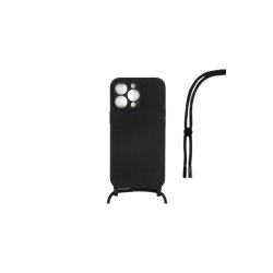 iPhone 14 Pro Max Cover TPU Sort Halsrem