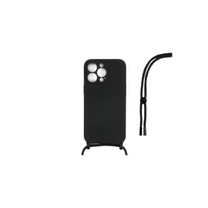 iPhone 14 Pro Max Cover TPU Sort Halsrem