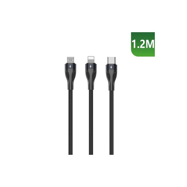 Rixus kabel Sort RXUC23