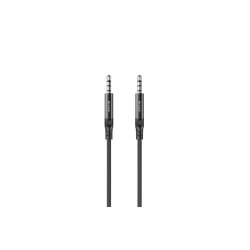 Rixus 3, 5 mm til 3, 5 mm kabel braided 1.2m Sort RXMU35