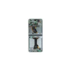 Samsung Z Flip5 F731B Sk�rm med ramme Mint Display og Digitizer Service Pack