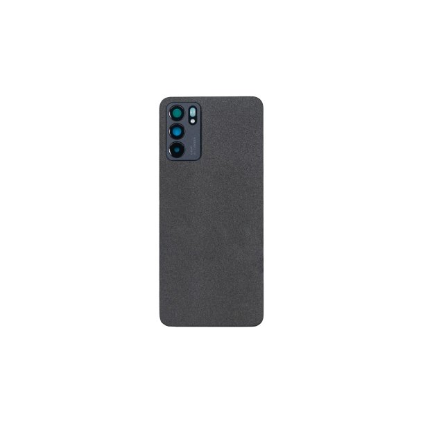 Oppo Reno 6 5G bagcover Black med linse OEM