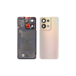 Oppo Reno 8 bagcover Gold med linse OEM