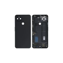 Google Pixel 4a (5G) bagcover Black med linse OEM