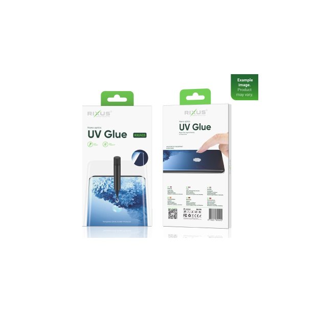 Rixus Sk�rmbeskyttelse til Samsung Galaxy S23 Ultra H�rdet Glas UV-Lim Liquid Glass