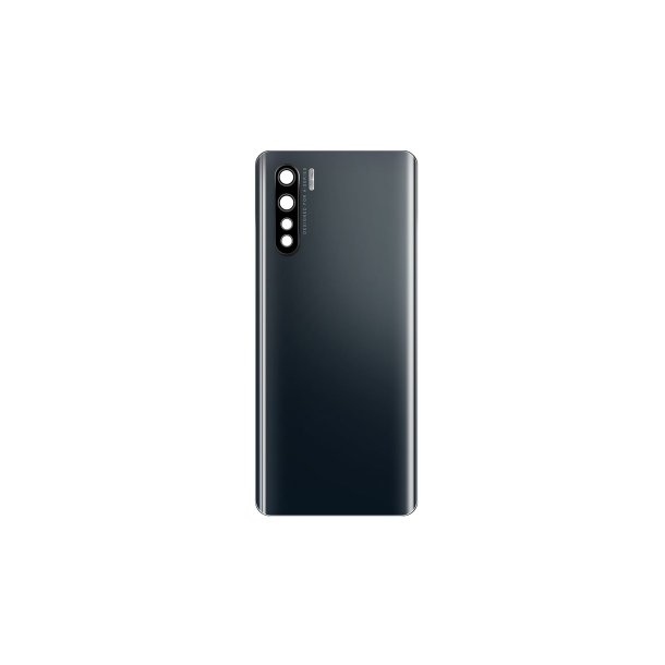 Oppo A91 bagcover Black med linse OEM