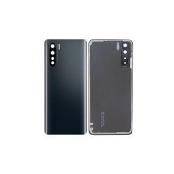 Oppo A91 bagcover Black med linse OEM