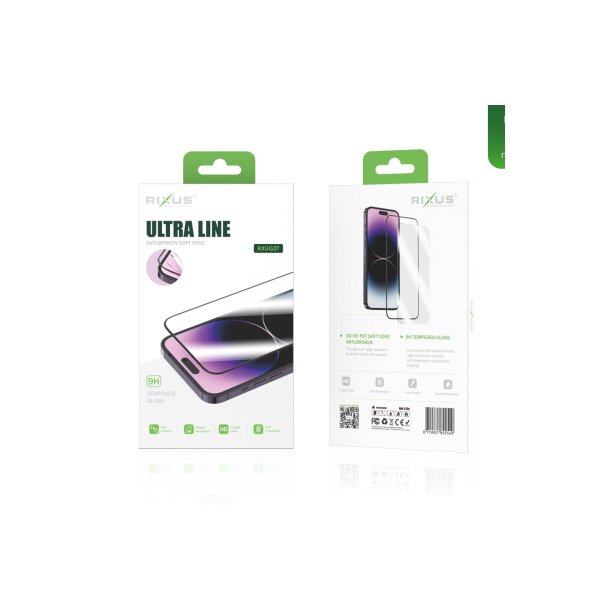 Apple, iPhone 15 h�rdet glas Clear HD Ultra Line R�d