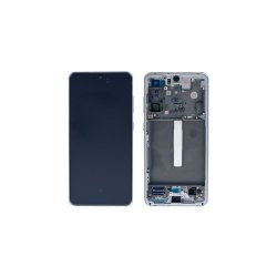 Samsung Galaxy S21 FE G990B Sk�rm med ramme Hvid Display og Digitizer Service Pack