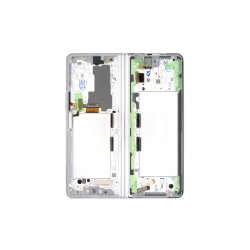 Samsung Fold3 (5G) Sk�rm med ramme Phantom Silver Display og Digitizer Service Pack