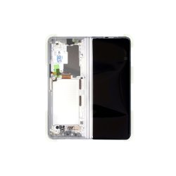Samsung Fold3 (5G) Sk�rm med ramme Phantom Silver Display og Digitizer Service Pack
