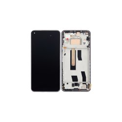 Sk�rm til Xiaomi Mi 11 Lite 5G NE OLED med Ramme Service Pack Sort