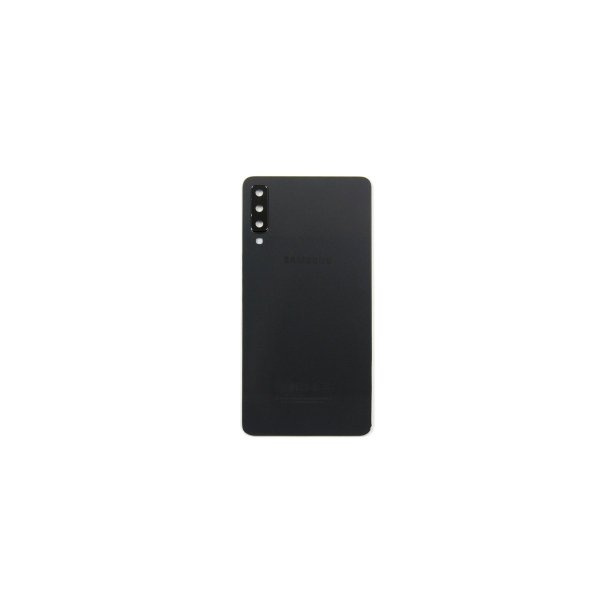 Samsung Galaxy A7 A750F (2018) bagcover Black med linse OEM