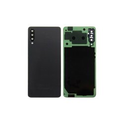 Samsung Galaxy A7 A750F (2018) bagcover Black med linse OEM