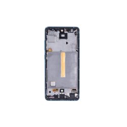 Samsung Galaxy A52 5G A526B / Samsung Galaxy A52s A528B Sk�rm OLED med ramme Bl� 5G Display og Digitizer Soft-OLED