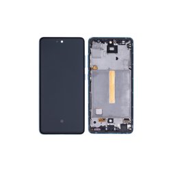Samsung Galaxy A52 5G A526B / Samsung Galaxy A52s A528B Sk�rm OLED med ramme Bl� 5G Display og Digitizer Soft-OLED