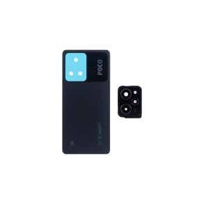Xiaomi Poco X5 Pro 5G bagcover Black med linse OEM