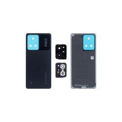 Xiaomi Poco X5 Pro 5G bagcover Black med linse OEM