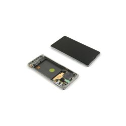 Sk�rm til Samsung Galaxy Note 10 Lite N770F OLED med Ramme Service Pack S�lv