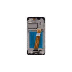 Samsung Galaxy A01 A015F (2020) Sk�rm med ramme Sort Display og Digitizer Service Pack