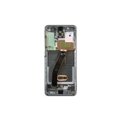 Samsung Galaxy S20 5G G981B / Samsung Galaxy S20 G980F Sk�rm med ramme Gr� 5G Display og Digitizer Service Pack