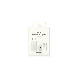 Samsung 15W oplader med kabel USB-C Hvid Original Retail Box