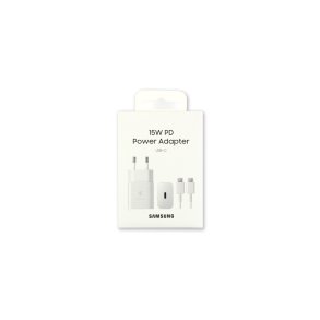 Samsung 15W oplader med kabel USB-C Hvid Original Retail Box