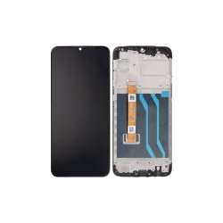 Realme 6 6i Sk�rm med ramme Sort Display og Digitizer