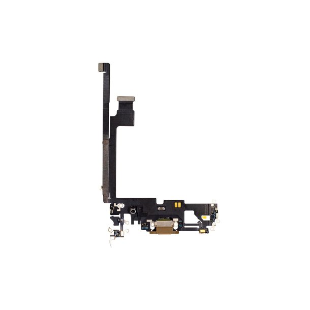 iPhone 12 Pro Max Ladestik Charging Flex Guld Pulled