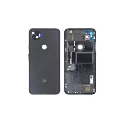 Google Pixel 4a bagcover Black med linse OEM