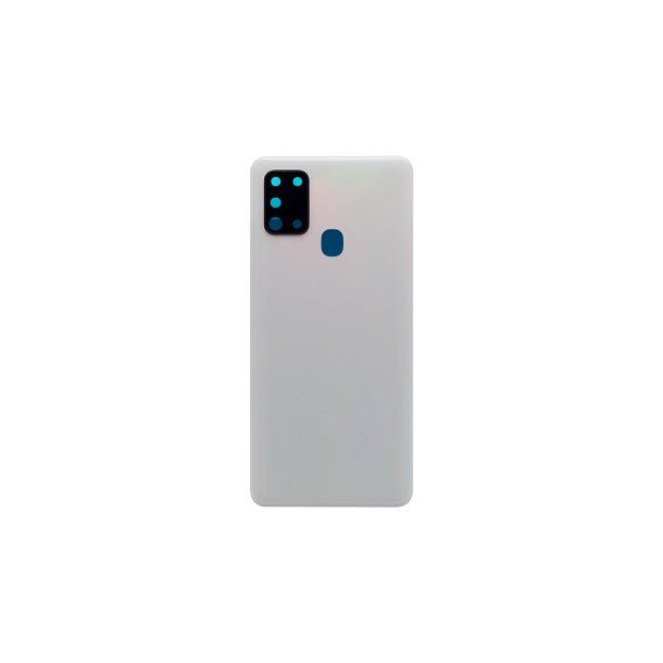 Samsung Galaxy A21s A217F bagcover White med linse OEM