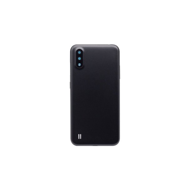 Samsung Galaxy A01 A015F (2020) bagcover Black med linse OEM