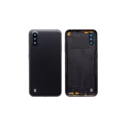 Samsung Galaxy A01 A015F (2020) bagcover Black med linse OEM