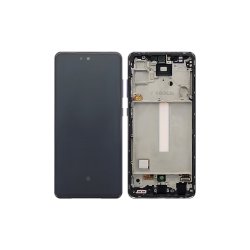 Samsung Galaxy A52 5G A526B / Samsung Galaxy A52 A525F Sk�rm med ramme Violet 5G Display og Digitizer Service Pack