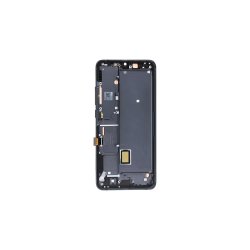 Xiaomi Mi Note 10 Lite Sk�rm med ramme Sort Display og Digitizer
