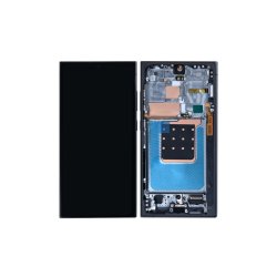 Samsung Galaxy S24 Ultra S928B Sk�rm med ramme Sort Display og Digitizer Service Pack