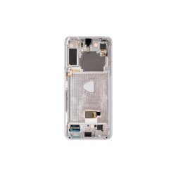 Samsung Galaxy S21+ 5G G996B Sk�rm med ramme Phantom Silver 5G Display og Digitizer Service Pack