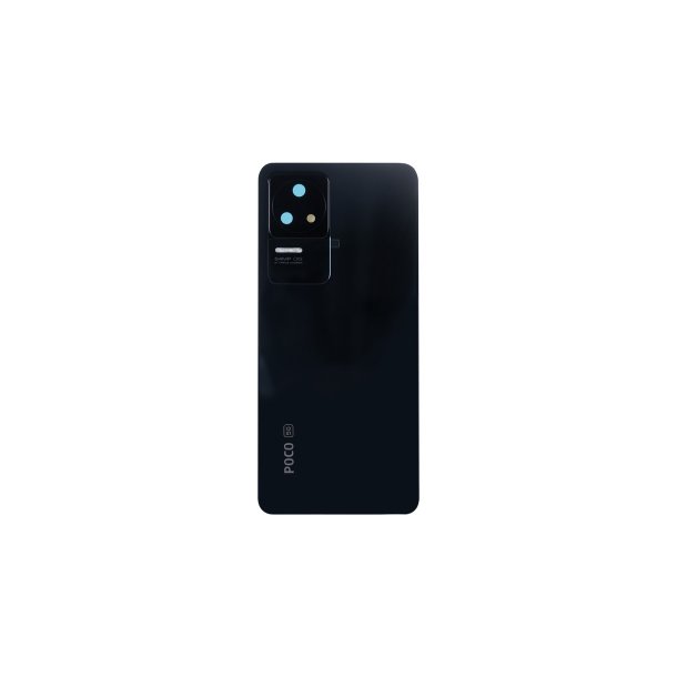 Xiaomi Poco F4 bagcover Black med linse OEM