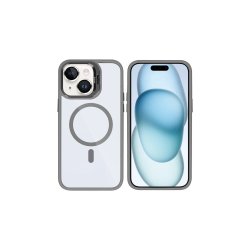 Rixus iPhone 15 MagSafe Cover Classic 03 Titaniumgr�