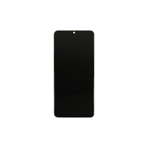 Samsung Galaxy A20s A207F Sk�rm med ramme Sort Display og Digitizer Service Pack