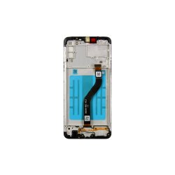Samsung Galaxy A20s A207F Sk�rm med ramme Sort Display og Digitizer Service Pack
