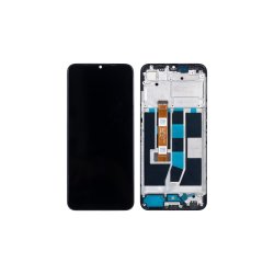Oppo A16 / Oppo A16S Sk�rm med ramme Sort Display og Digitizer