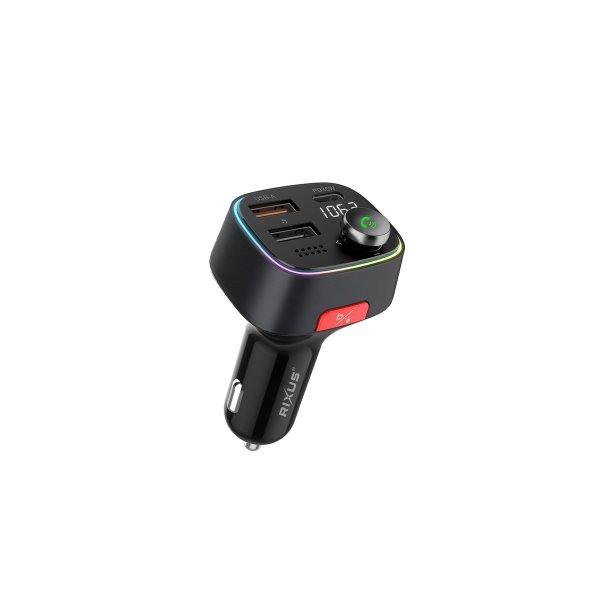 Rixus Bluetooth FM-Transmitter til Bil RXBT28 Sort