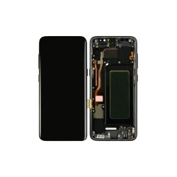 Samsung Galaxy S8 G950F Sk�rm med ramme Sort Display og Digitizer Refurbished